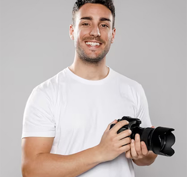 man with camera